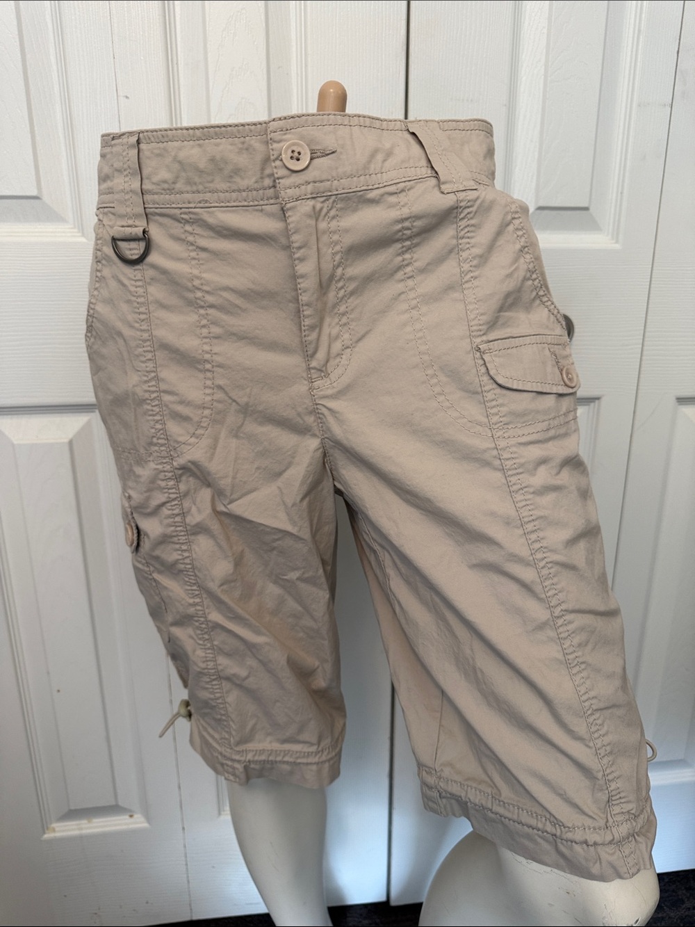 Style & Co. Light Beige Cargo Bermuda Shorts